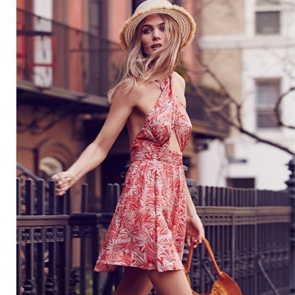 Free people Libby multi way halter dress